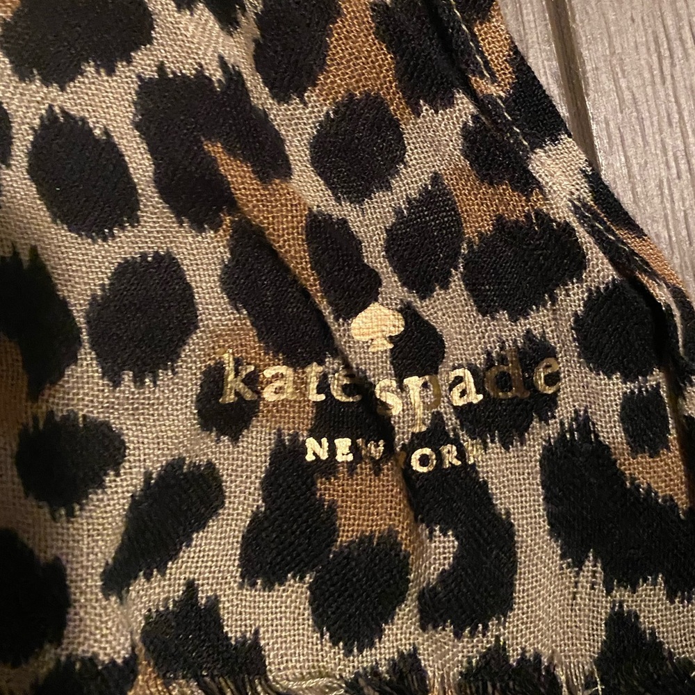 Kate Spade New York leopard print scarf